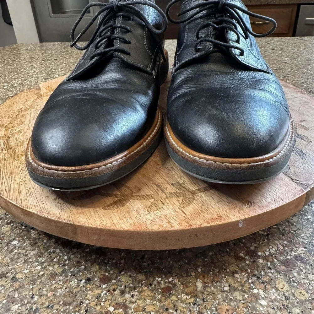 Cole Haan Oxford Shoes Mens 10.5 Black Leather Casual Lace Up Comfort C30690‎